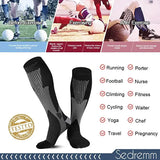 Men’s Compression Socks – Sports, Running, Nursing & Hiking Support Socks for Varicose Veins and Circulation
