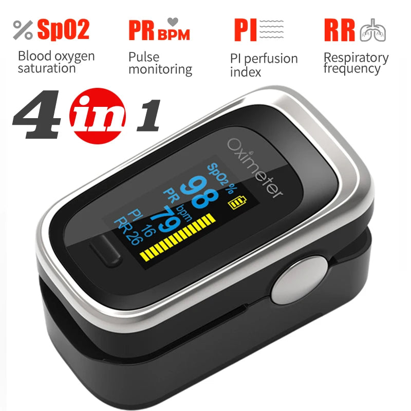 Kiuzou OLED Finger Pulse Oximeter with Sleep Monitor – Portable SPO2 & PR Tracker