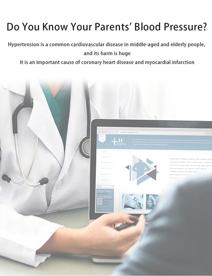 Aicare Digital Upper Arm Blood Pressure Monitor – Automatic BP & Pulse Rate Tracker with Large Adjustable Cuff