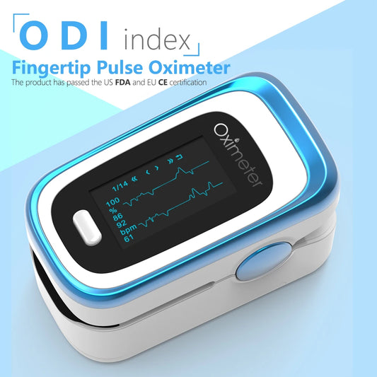 Kiuzou OLED Finger Pulse Oximeter with Sleep Monitor – Portable SPO2 & PR Tracker