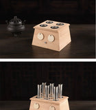 Natural Bamboo Moxibustion Box – Moxa Stick Burner for Acupuncture Massage & Pain Relief Therapy