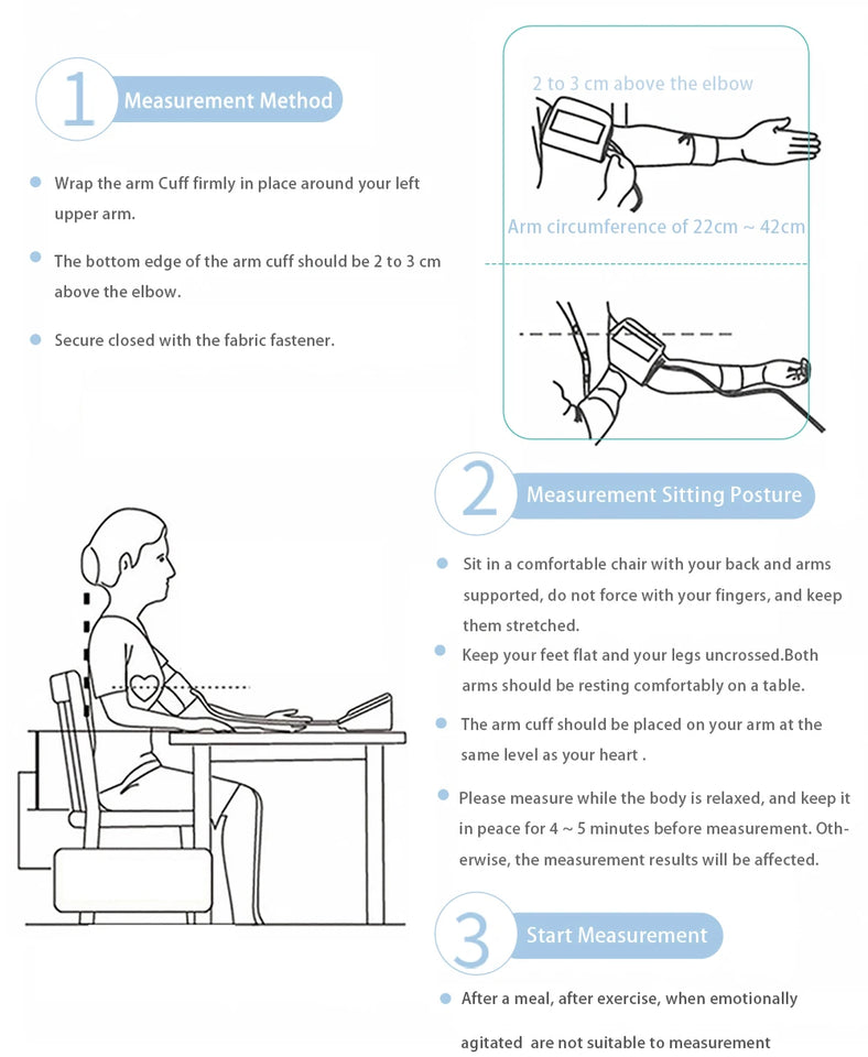 Aicare Digital Upper Arm Blood Pressure Monitor – Automatic BP & Pulse Rate Tracker with Large Adjustable Cuff