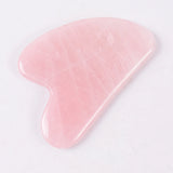 Rose Quartz Face Massage Roller & Gua Sha Tool – Natural Stone Skin Care Massager for Neck, Anti-Wrinkle & Slimming