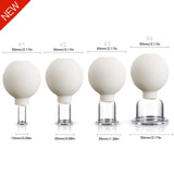 Rubber Head Glass Vacuum Cupping Chinese Therapy Set Hijab Jars AntiCellulite Suction Cups Massage Body Health Massager For Face