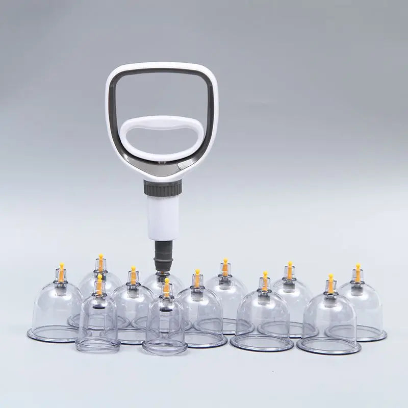 24 Cans Professional Vacuum Cupping Set Thicker Jars Magnetic Aspirating Cupping Medical Acupuncture Ventosa Suction Cup Massage