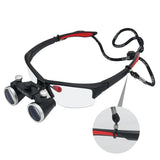 Dental Surgical Binocular Loupes – 2.5X/3.5X Ultra-Lightweight Optical Magnifier (320–420mm)