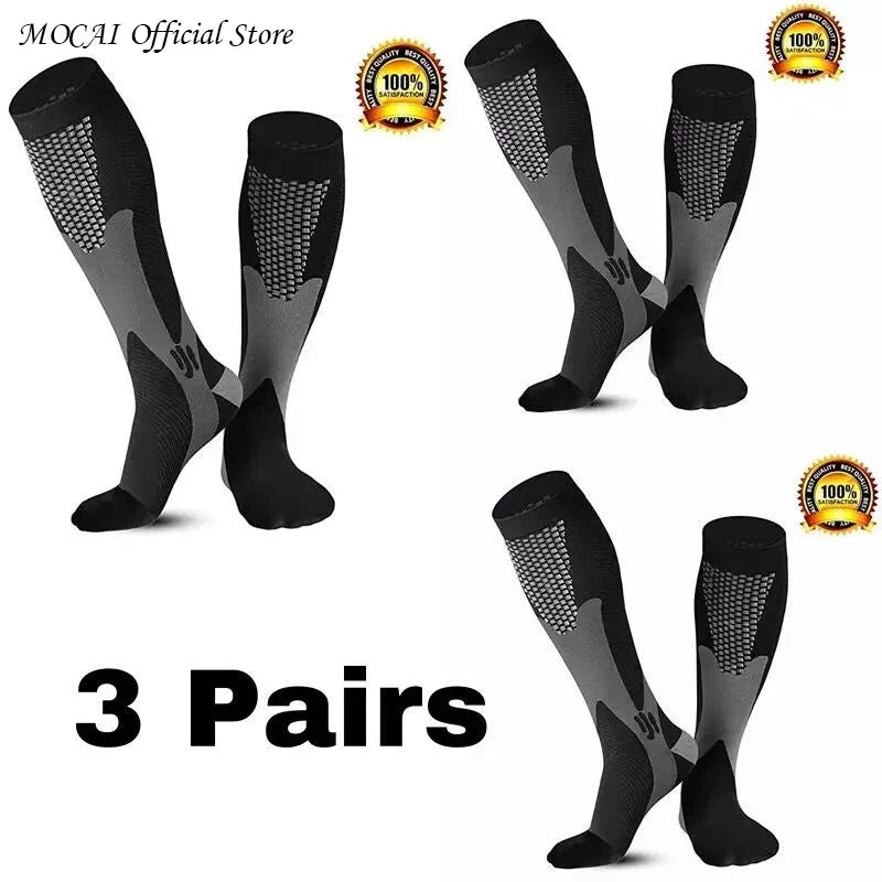 Men’s Compression Socks – Sports, Running, Nursing & Hiking Support Socks for Varicose Veins and Circulation