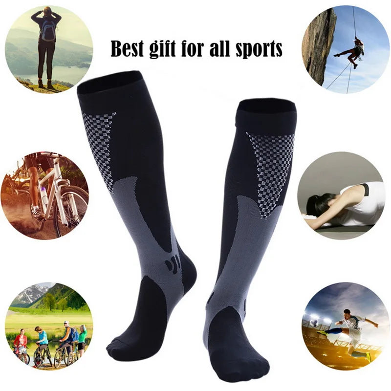 Men’s Compression Socks – Sports, Running, Nursing & Hiking Support Socks for Varicose Veins and Circulation