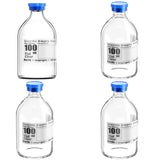 KS-TEK Sterile Empty Vials with Flip-Off Aluminum Cap & Self-Healing Injection Port – Sterile Pack