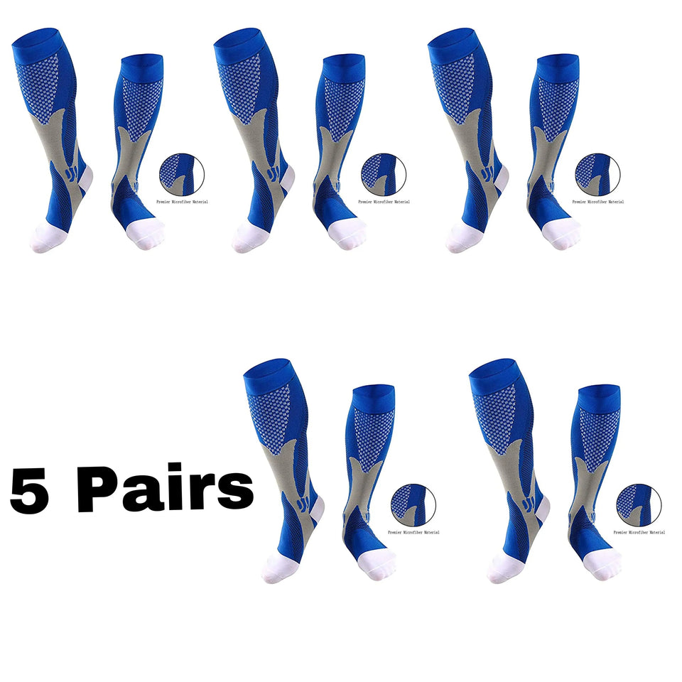 Men’s Compression Socks – Sports, Running, Nursing & Hiking Support Socks for Varicose Veins and Circulation
