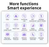 LIGE 2025 Smart Watch – Waterproof Fitness Tracker with Heart Rate Monitor for Women & Men, Compatible with Android & iOS