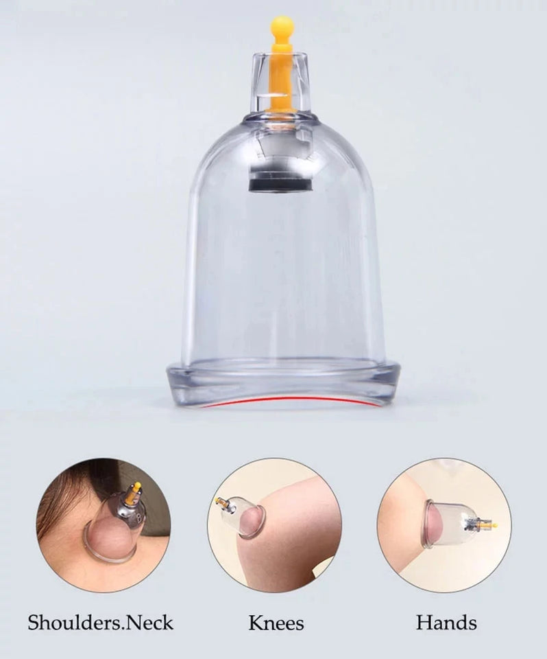 Suction Cups Acupunture Vacuum Massage Jars Hansol Cuppings Therapy Set Plastic Guasha Ventosas Masaje Facial Massager For Body