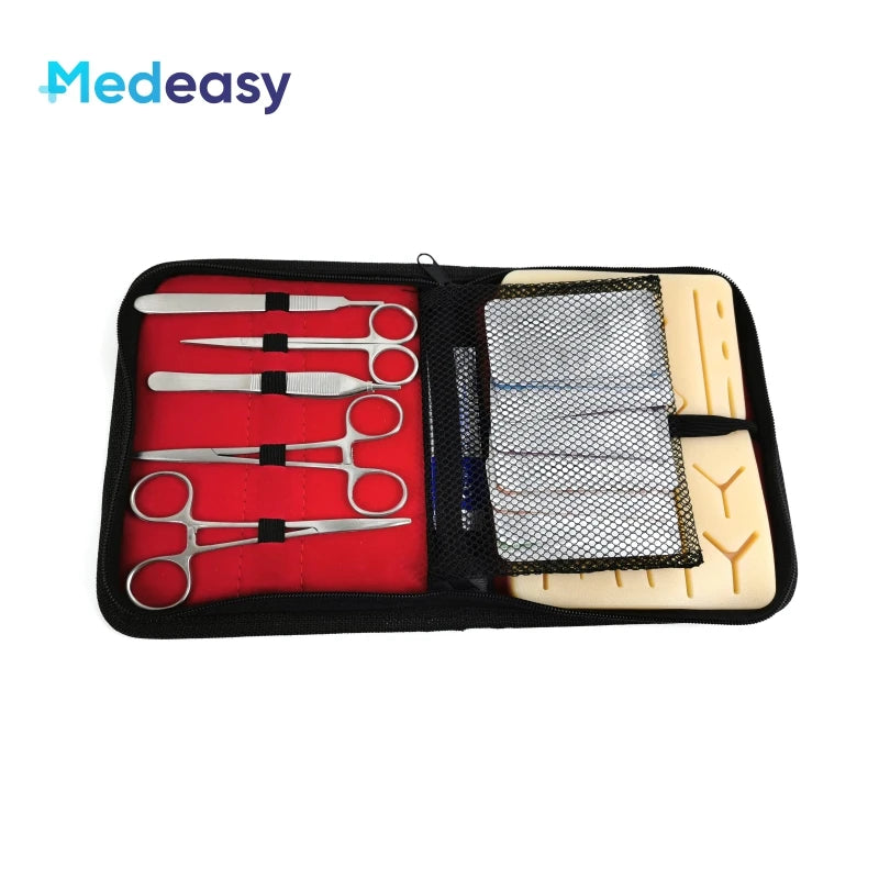 Medical Suture Practice Kit – Surgical Training Set with Skin Pad Model & Tools for Students