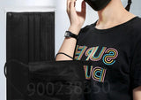 Disposable Black Face Masks – 3-Ply Anti-Dust Protective Masks for Adults (Individually Wrapped, 10–500pcs)
