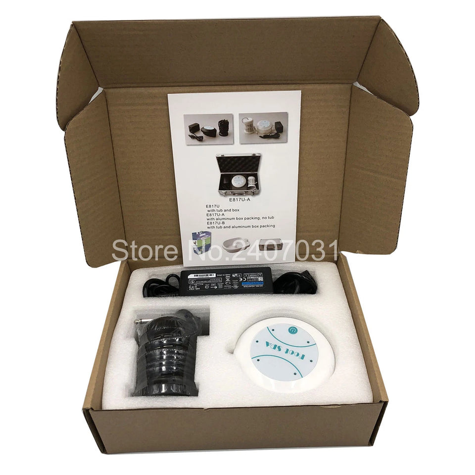 Detox Ion Electric Foot Spa Bath Massager Machine Foot Bath Cleaning Footspa Vibrating Whirlpool Care Arrays Aqua Health Therapy