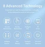 AICARE Automatic Upper Arm Blood Pressure Monitor – Digital BP Machine with Pulse Detection