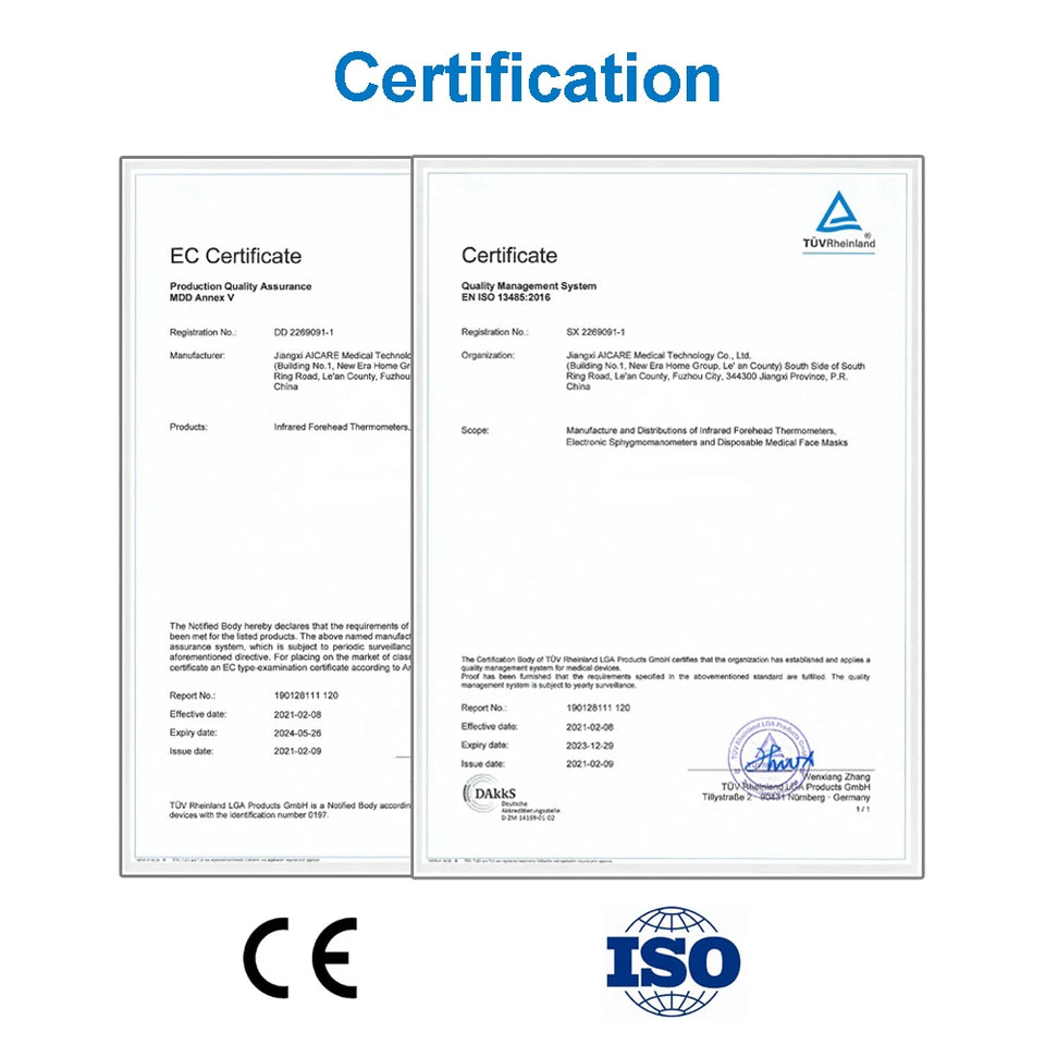 Aicare Digital Upper Arm Blood Pressure Monitor – Automatic BP & Pulse Rate Tracker with Large Adjustable Cuff