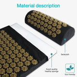 Shiatsu Acupressure Mat Spike Massage Pad Kuznetsov's Applicator Sport Fitness Cushion Pillow Massager Yoga Mat Pilates Exercise