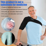 TIKE Adjustable Single Shoulder Support Brace – Black Stability Strap with Pads for Recovery & Injury Protection