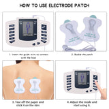 Full Body Tens Muscle Electrostimulator EMS Acupuncture Therapy Massage 16pads Digital Meridian Physiotherapy Apparatus Full Set