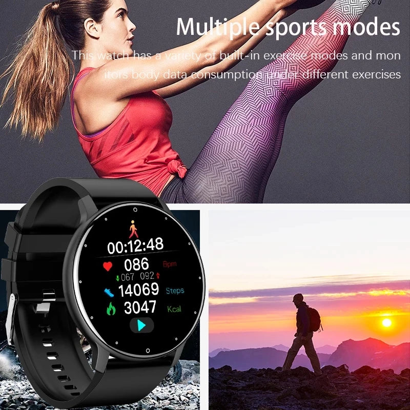 LIGE 2025 Smart Watch – Waterproof Fitness Tracker with Heart Rate Monitor for Women & Men, Compatible with Android & iOS