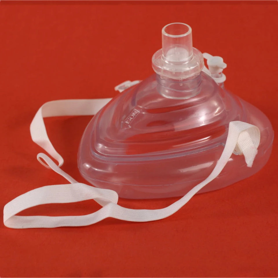 Reusable CPR Breathing Mask – Professional Emergency Resuscitation Mask with One-Way Valve for Rescue Personnel