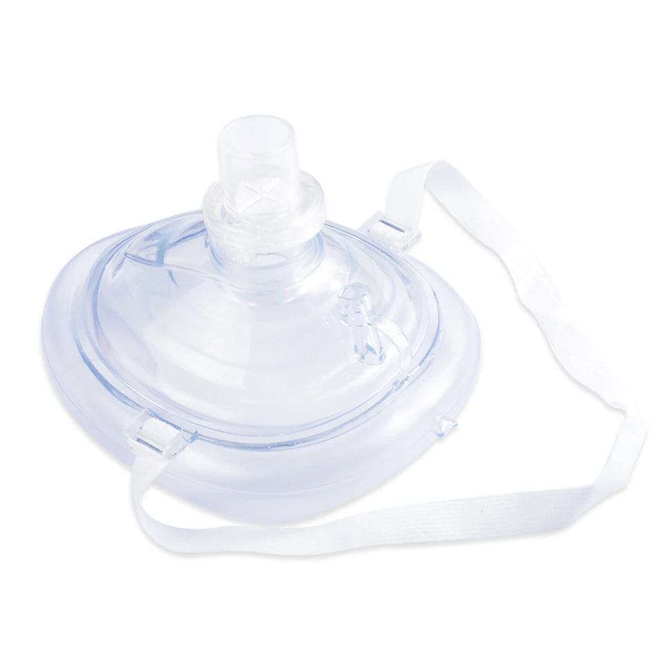 Reusable CPR Breathing Mask – Professional Emergency Resuscitation Mask with One-Way Valve for Rescue Personnel