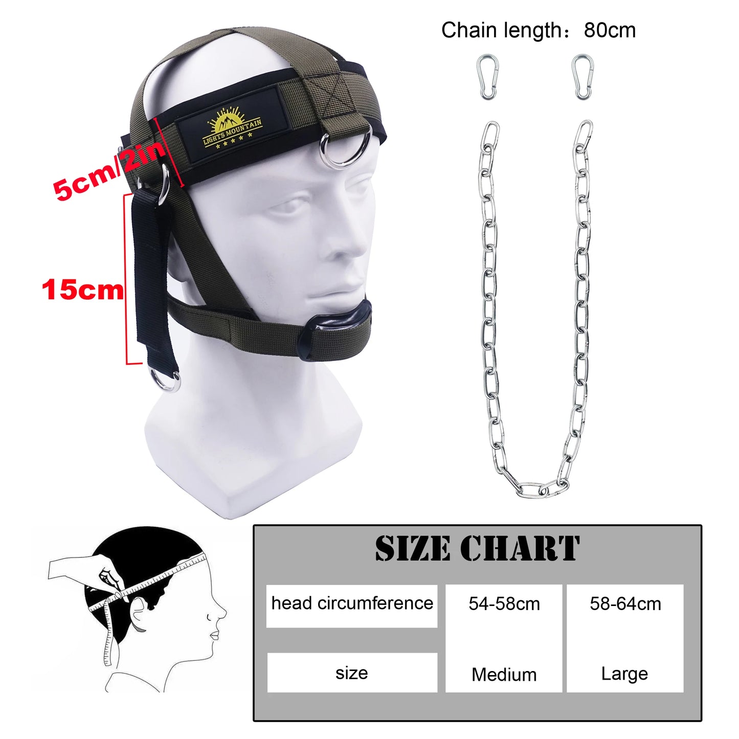 Multifunction Neck Workout Head Harness – Weight Lifting Strap with Chin Pad for Strength & Power