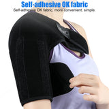 TIKE Adjustable Single Shoulder Support Brace – Black Stability Strap with Pads for Recovery & Injury Protection