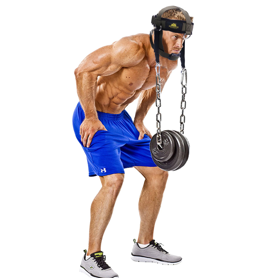 Multifunction Neck Workout Head Harness – Weight Lifting Strap with Chin Pad for Strength & Power