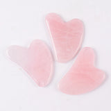 Rose Quartz Face Massage Roller & Gua Sha Tool – Natural Stone Skin Care Massager for Neck, Anti-Wrinkle & Slimming