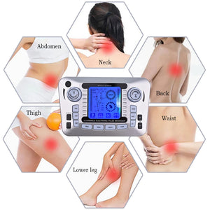 Electronic Pulse Massager Tens Ems Machine massager electrical nerve muscle stimulator Acupuncture Fat Burner Pain Relief