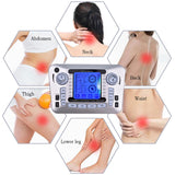 Electronic Pulse Massager Tens Ems Machine massager electrical nerve muscle stimulator Acupuncture Fat Burner Pain Relief