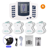 Full Body Tens Muscle Electrostimulator EMS Acupuncture Therapy Massage 16pads Digital Meridian Physiotherapy Apparatus Full Set