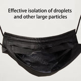 Disposable Black Face Masks – 3-Ply Anti-Dust Protective Masks for Adults (Individually Wrapped, 10–500pcs)