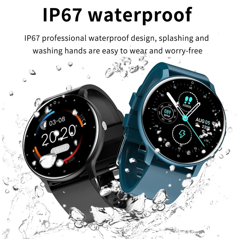 LIGE 2025 Smart Watch – Waterproof Fitness Tracker with Heart Rate Monitor for Women & Men, Compatible with Android & iOS
