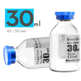 KS-TEK Sterile Empty Vials with Flip-Off Aluminum Cap & Self-Healing Injection Port – Sterile Pack