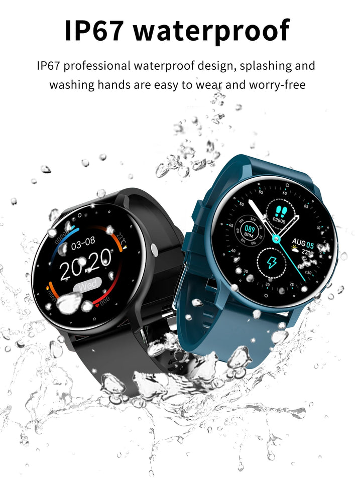 LIGE 2025 Smart Watch – Waterproof Fitness Tracker with Heart Rate Monitor for Women & Men, Compatible with Android & iOS