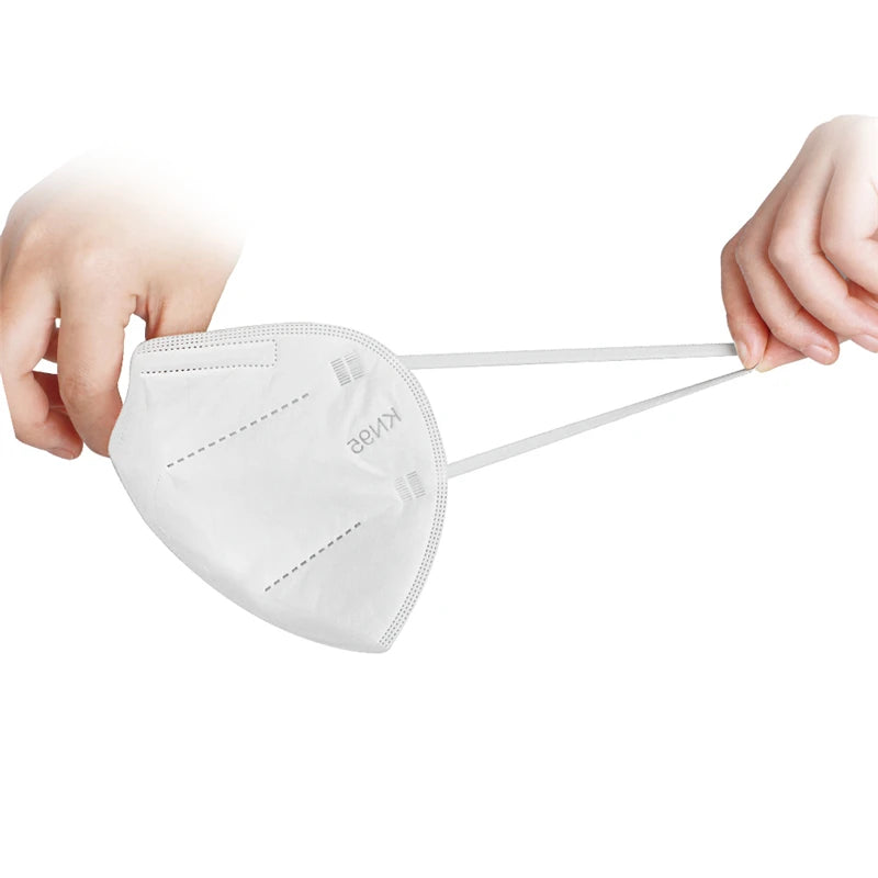 FFP2/KN95 Black Face Masks – 5-Layer Protective Respirator for Adults (10–200pcs, CE Certified)