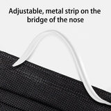 Disposable Black Face Masks – 3-Ply Anti-Dust Protective Masks for Adults (Individually Wrapped, 10–500pcs)
