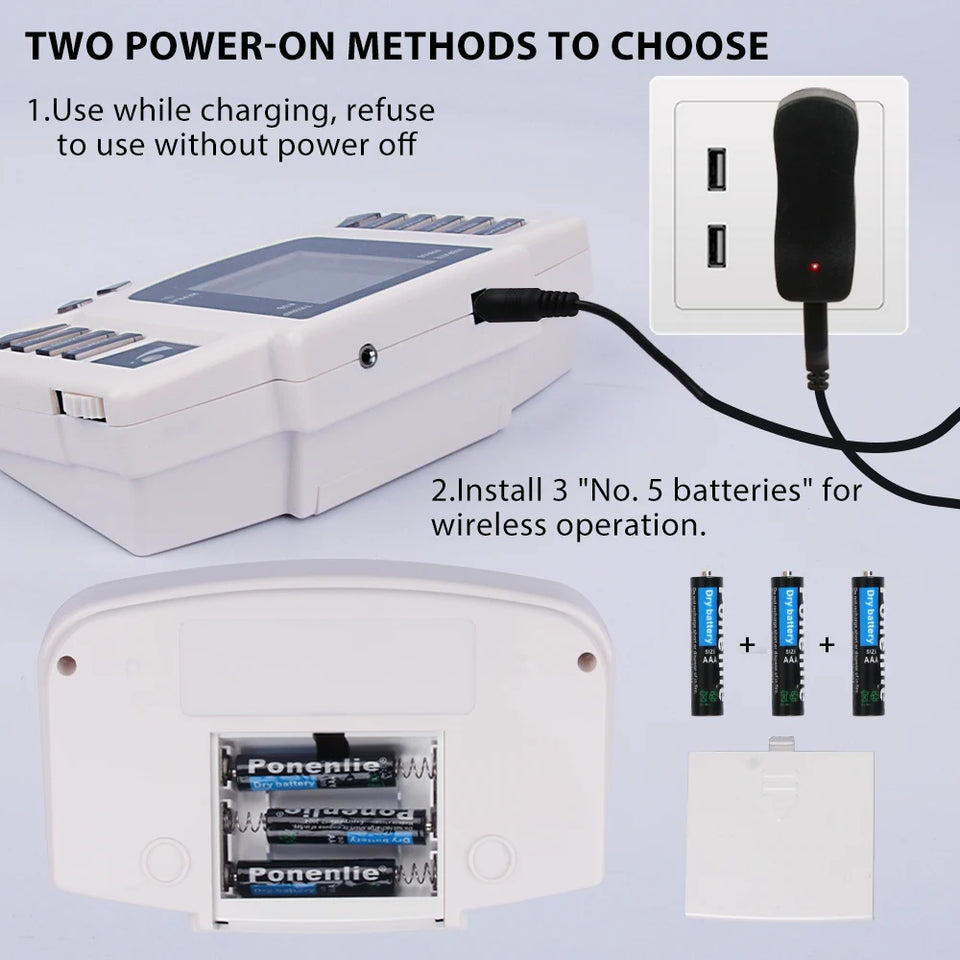 Full Body Tens Muscle Electrostimulator EMS Acupuncture Therapy Massage 16pads Digital Meridian Physiotherapy Apparatus Full Set