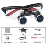 Dental Surgical Binocular Loupes – 2.5X/3.5X Ultra-Lightweight Optical Magnifier (320–420mm)