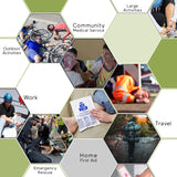 BearHoHo Size M First Aid Kit – Professional Medical Rescue Kit for Outdoor, Car, Travel, School & Hiking Emergencies