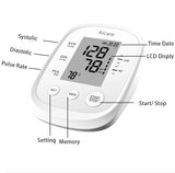 AICARE Automatic Upper Arm Blood Pressure Monitor – Digital BP Machine with Pulse Detection
