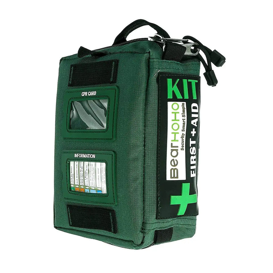 Compact 3-Section First Aid Kit Bag – Lightweight Emergency Medical Rescue Kit for Outdoors, Car, School & Hiking