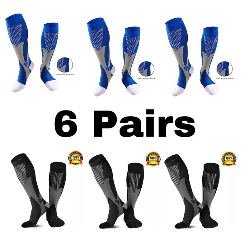 Men’s Compression Socks – Sports, Running, Nursing & Hiking Support Socks for Varicose Veins and Circulation