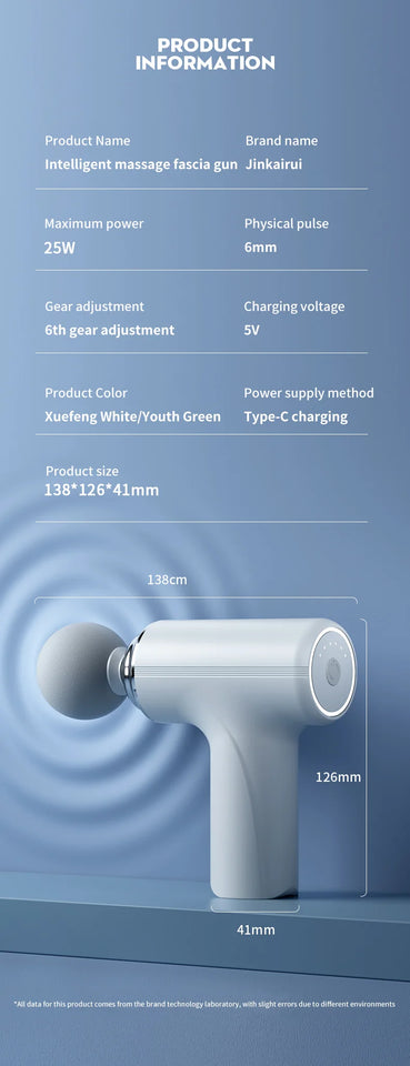 Mini Massage Gun – Wireless Deep Tissue Muscle Relaxation Massager