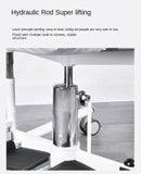 2-in-1 Bed Fold Chair with Hydraulic Lift – Paralyzed & Disabled Elderly Nursing Transfer Chair with Walker Support