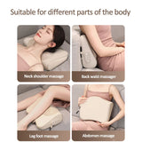 Jinkairui Neck Massage Pillow Cervical Massager Waist Back Shoulder Shiatsu Kneaded Multifunctional Hot Compress Relaxation Gift