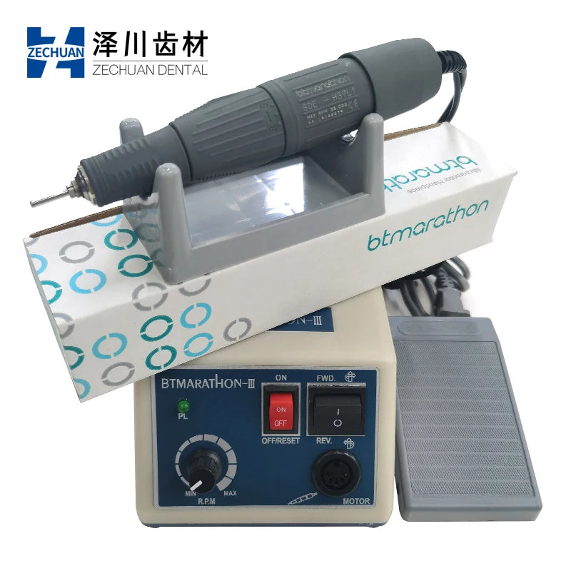 BTMARATHON-III 220V Dental Micromotor with H37L1 Handpiece – 35,000 RPM Electric Polishing Tool